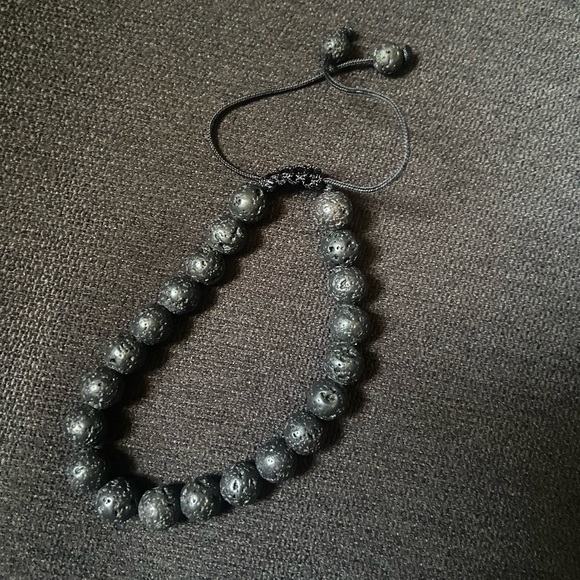 Pack of 3 Beaded Bracelets Blue/Brown/Black - Picture 4 of 4